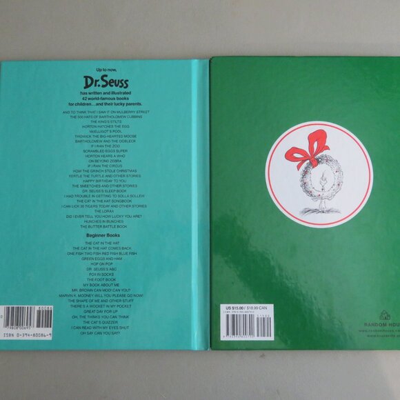 Dr. Seuss HB Books - Thidwick & Grinch Stole Christmas plus BONUS Book - Picture 2 of 2
